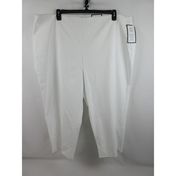 Charter Club Plus Capri Chelsea Waist Smoothing Tummy Slimming Size 24W - White - Picture 1 of 5